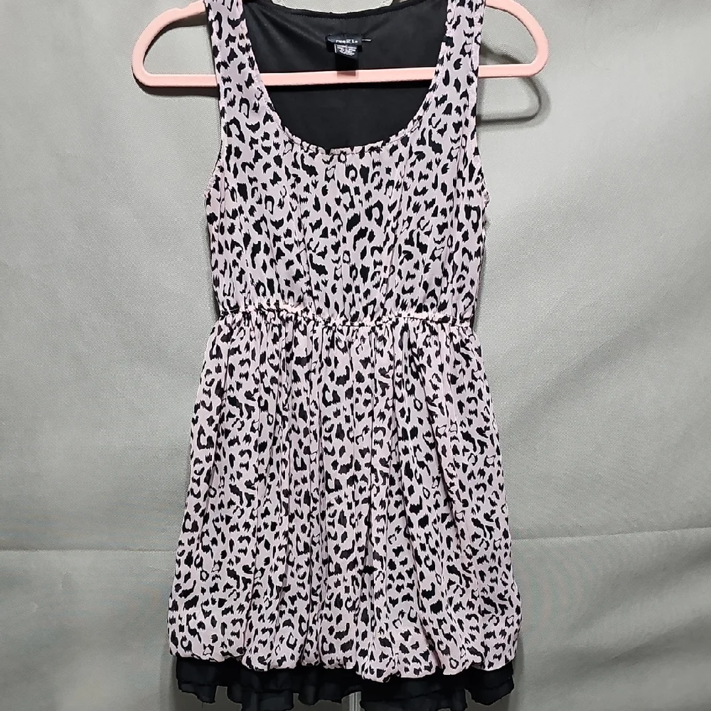 Rue21 Pink and Black Leopard-Print Tank Dress - Picture 1 of 6